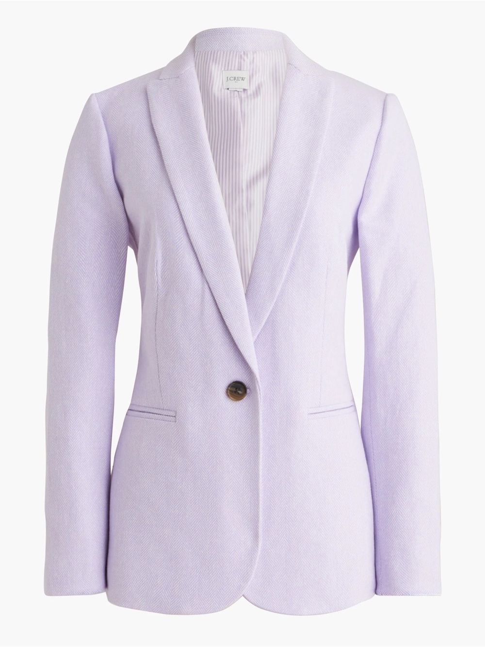 J. Crew Lavender Herringbone Blazer